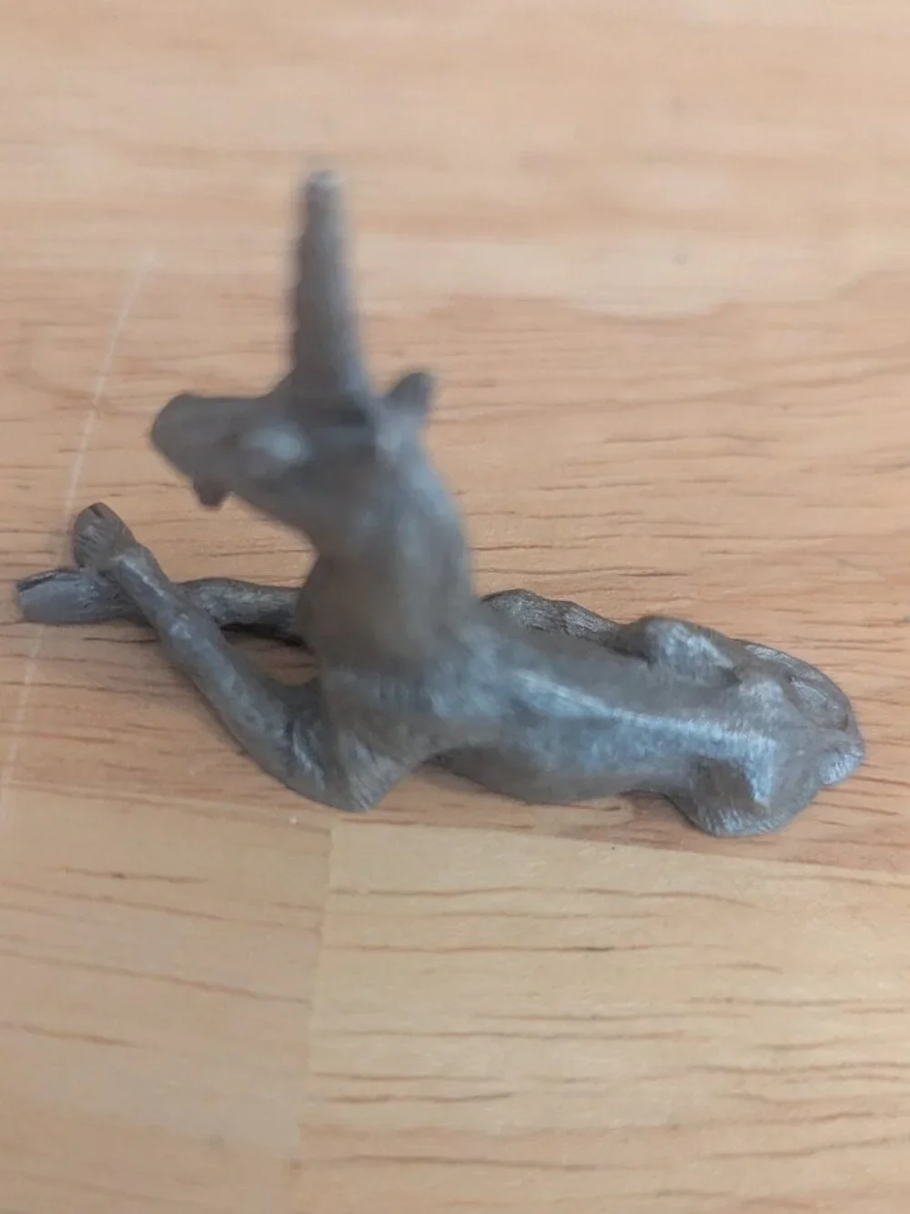 Vintage 1980 Magestic Unicorn Pewter Fantasy Heavy Detailed Trinket Spoontiques